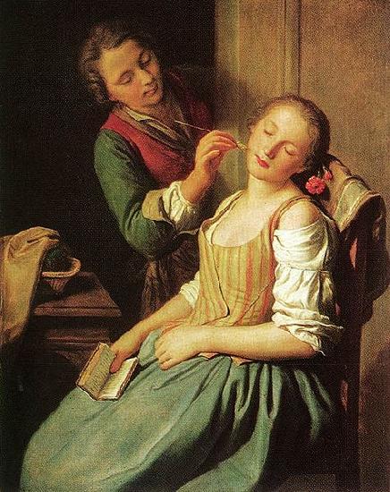 Pietro Antonio Rotari Sleeping Girl oil painting image